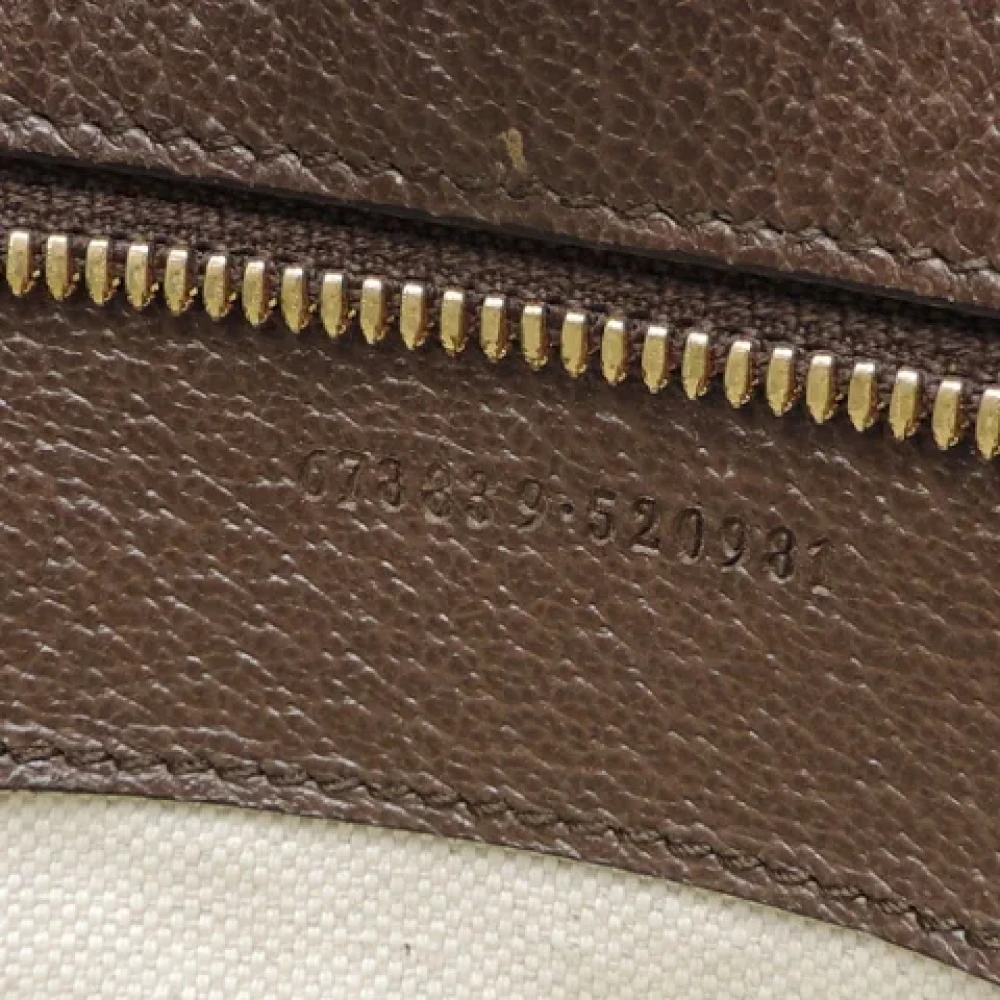 Gucci Vintage Pre-owned Leather totes Beige Dames