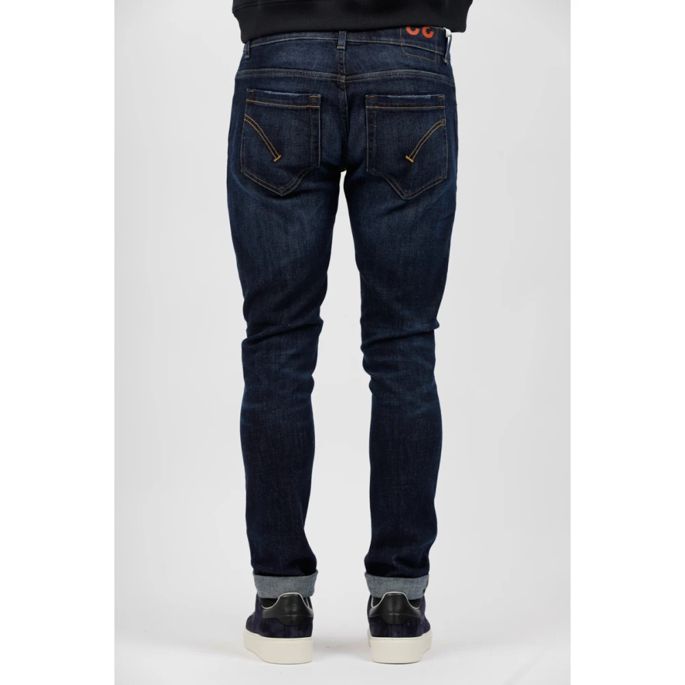 Dondup Donkere denim skinny jeans met stretch Blue Heren