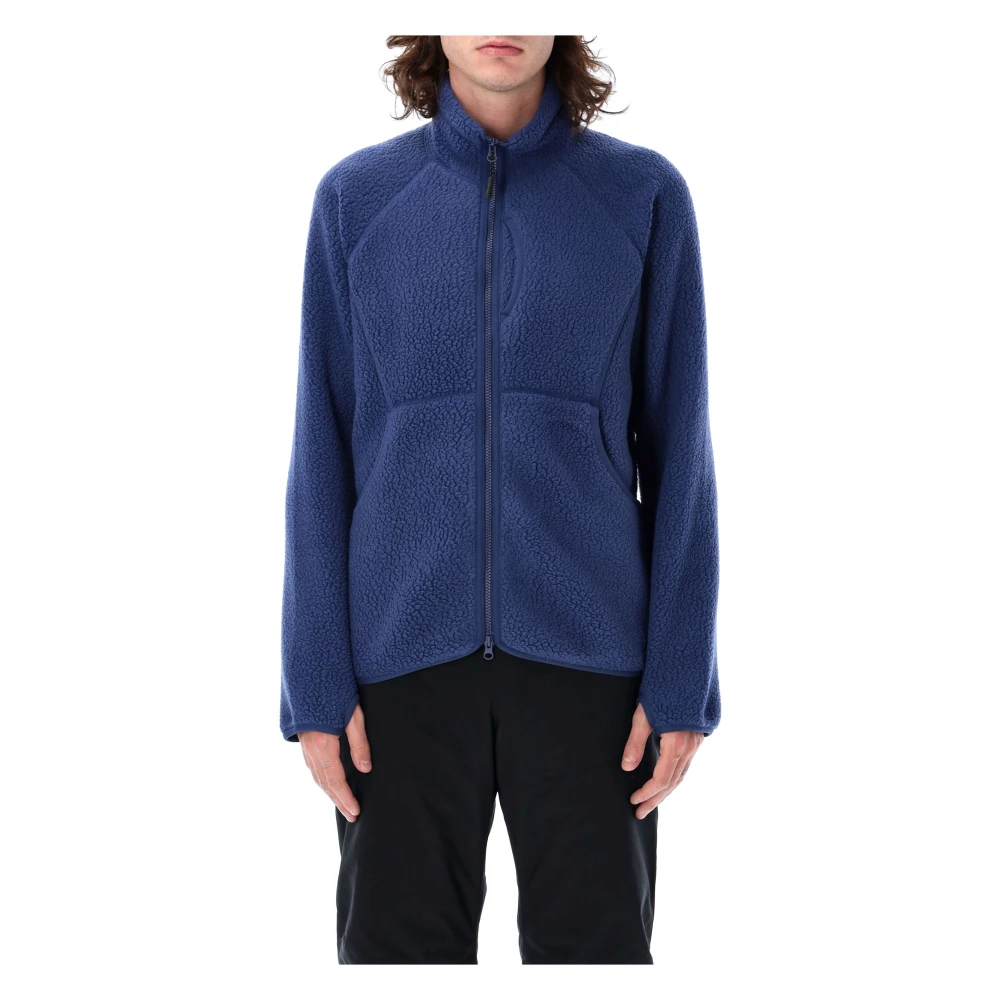 Snow Peak Blauwe Thermische Fleecejas Aw24 Blue Heren