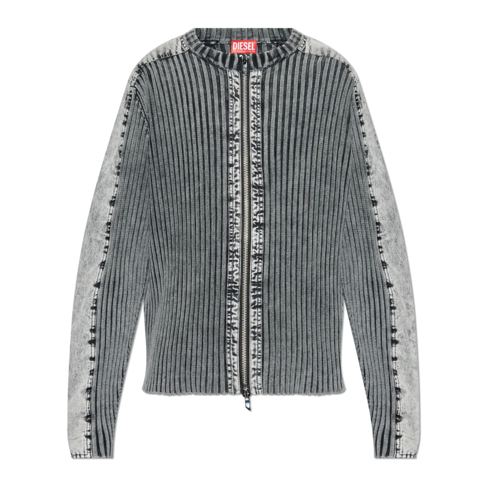 Diesel Cardigan K-Matty Gray Heren