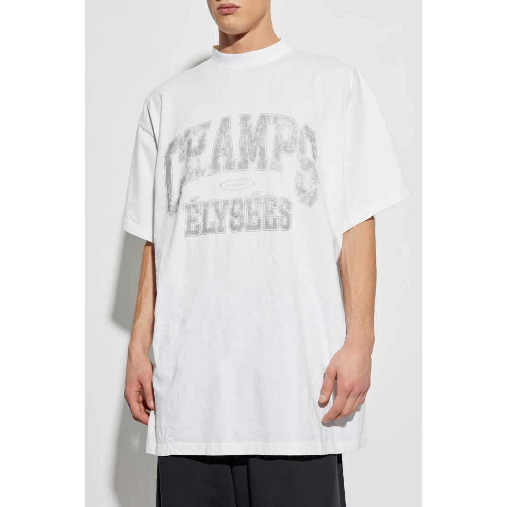 Balenciaga T-shirt met print Beige Heren