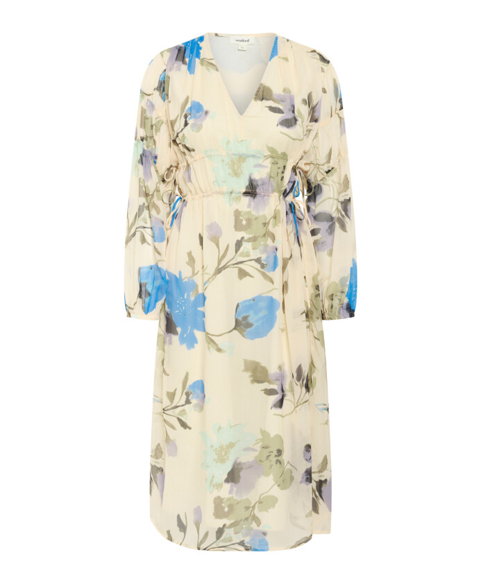 robe-midi-florale-a-manches-longues