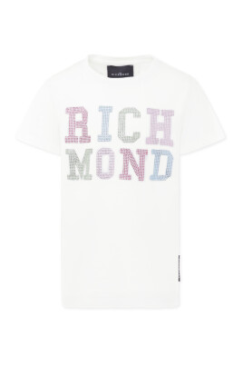 hvid-rhinestone-logo-t-shirt
