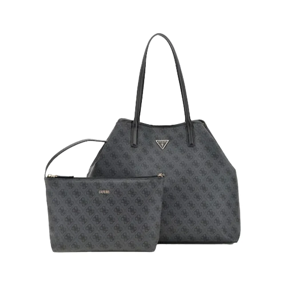 Guess Donna Nero - Borse A Mano Eco Victtoria Pelle - Bags - One Size