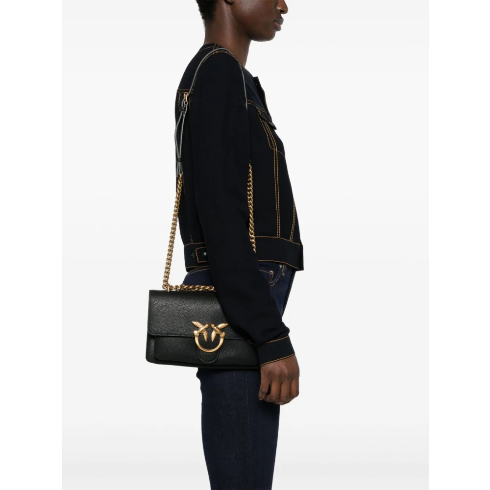 pinko Zwarte tassen voor vrouwen Black Dames