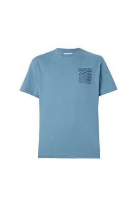 t-shirt-graphique-en-coton-bleu