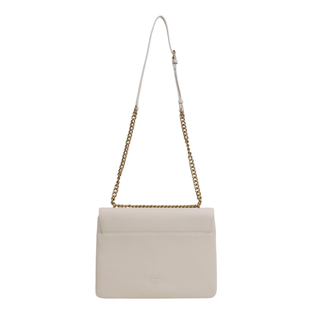 pinko Zachte Leren Dames Tas Collectie White Dames