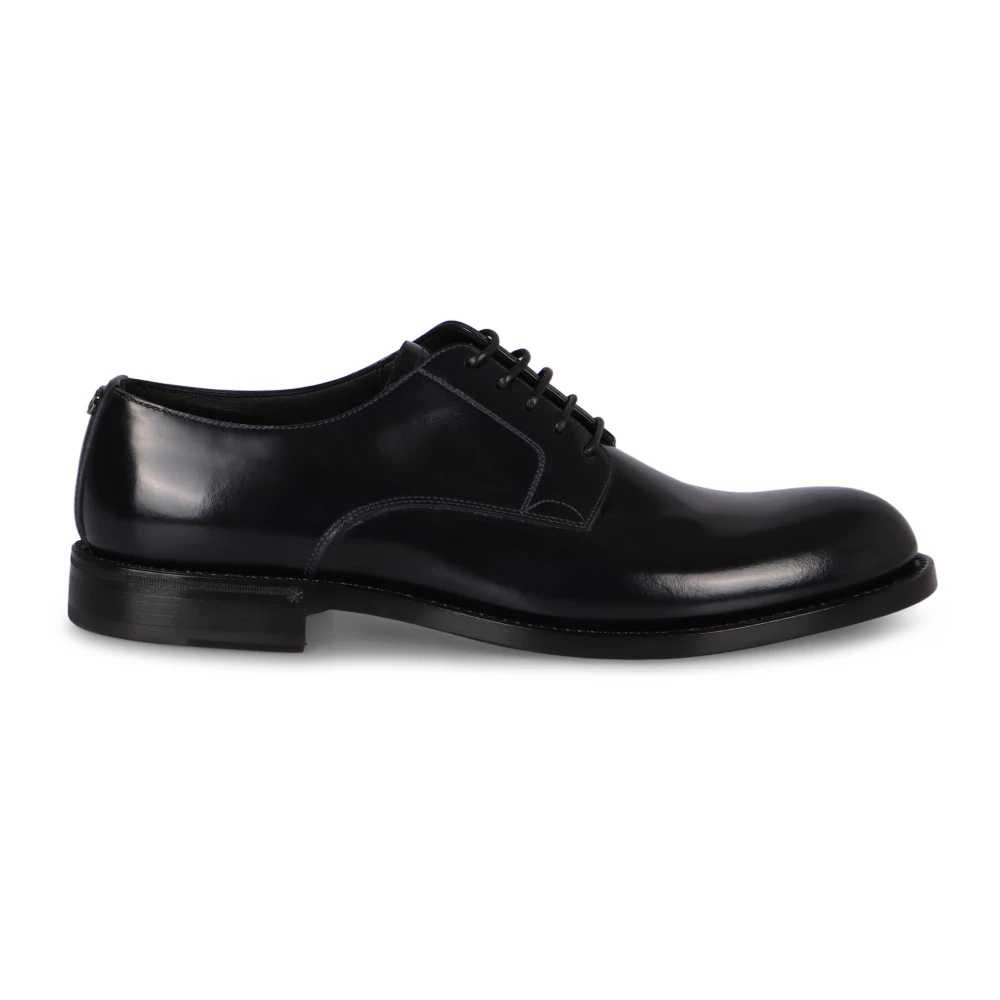 Dolce & Gabbana Men's Black Brushed Calfskin Derby