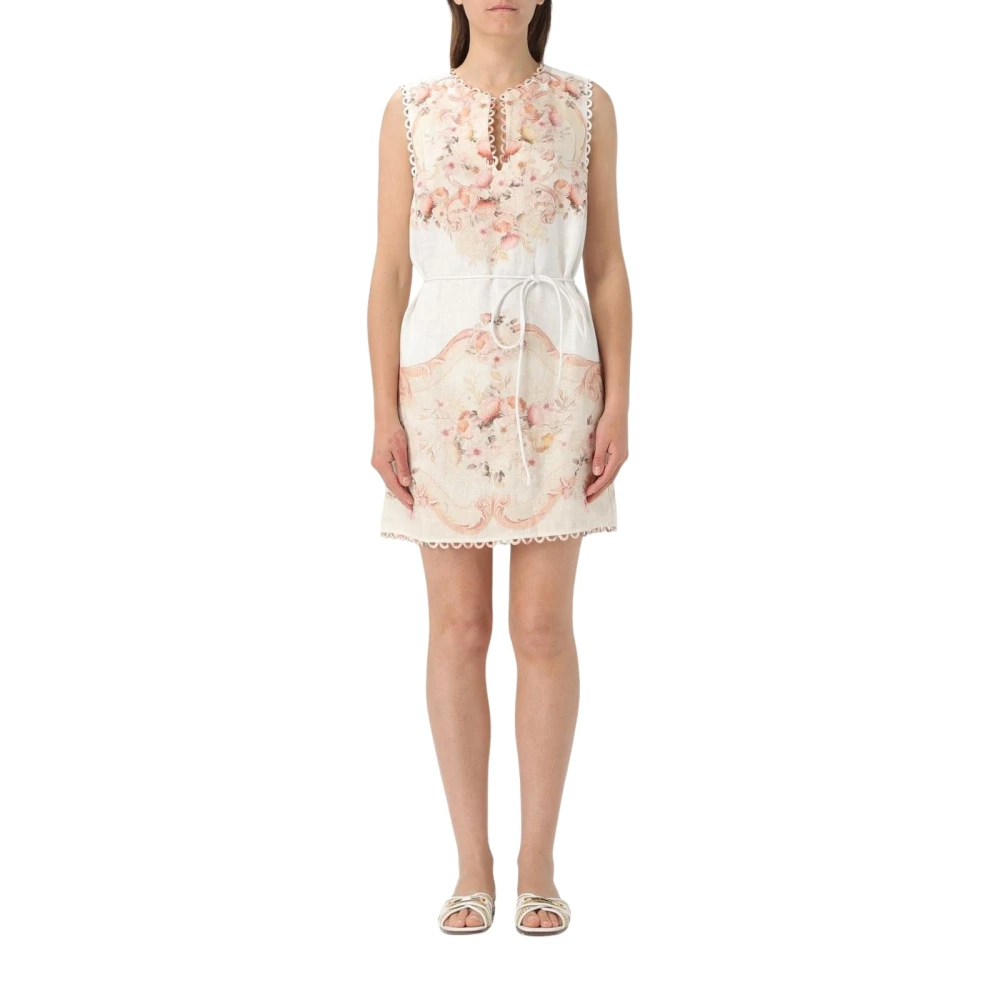 Twinset Women's Multicolor Short Dresses, Xl, Floral Print Mini Dress