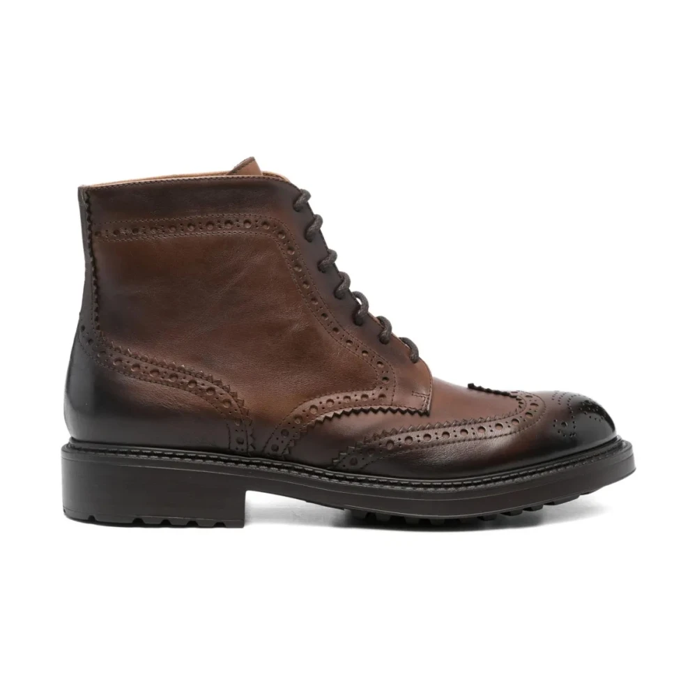 Doucal's Men's Brown Lace-Up Boots, 7 Uk, Ankle Boots