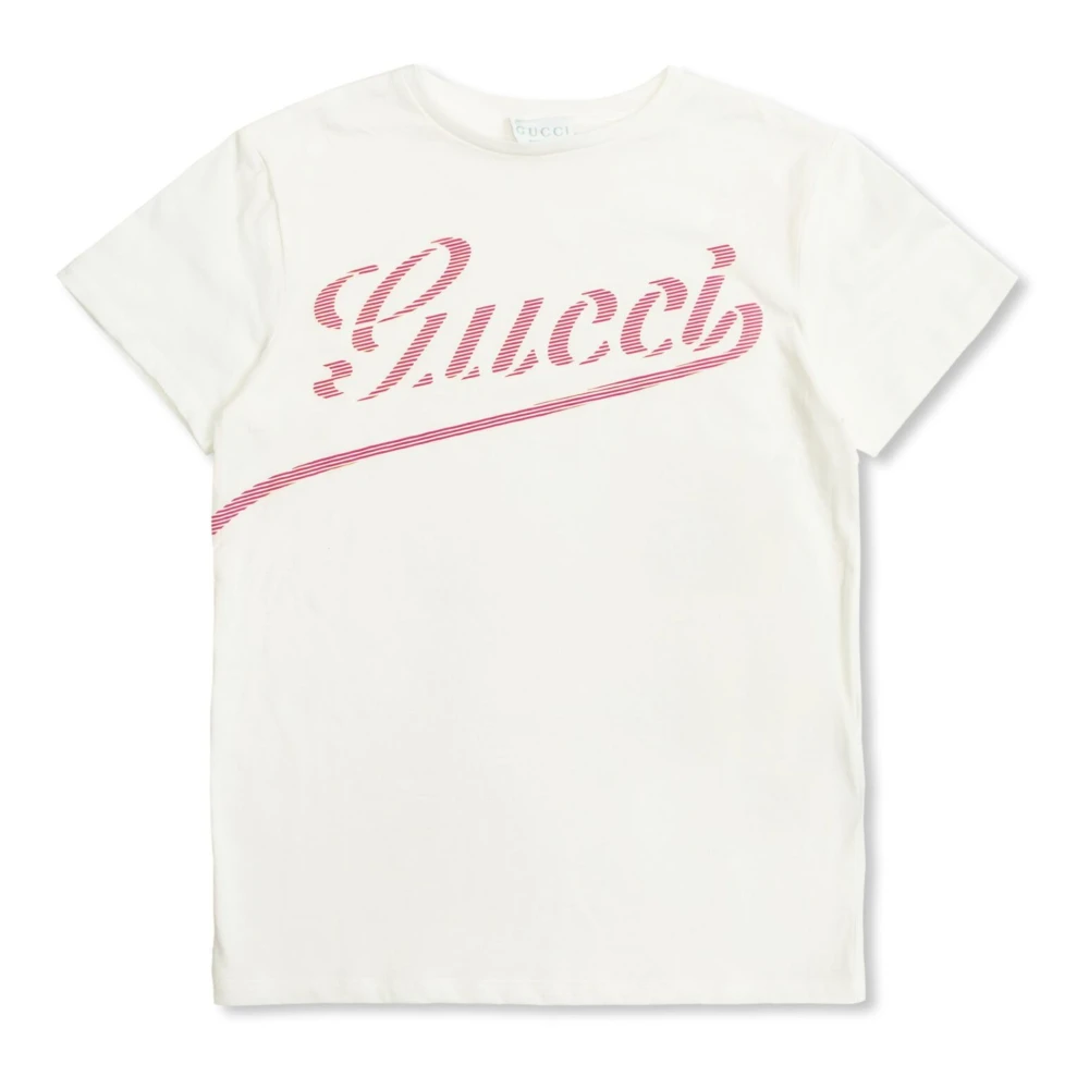 Gucci Stilig T-shirt för män White, Unisex