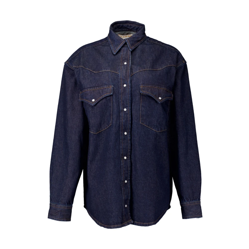 Lois Rafael Blauwe Blouses Blue Dames