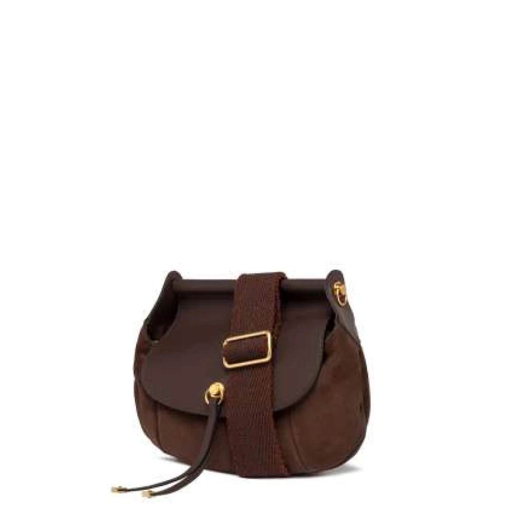 Gianni Chiarini Pilar Suède Schoudertas Chocolade Brown Dames