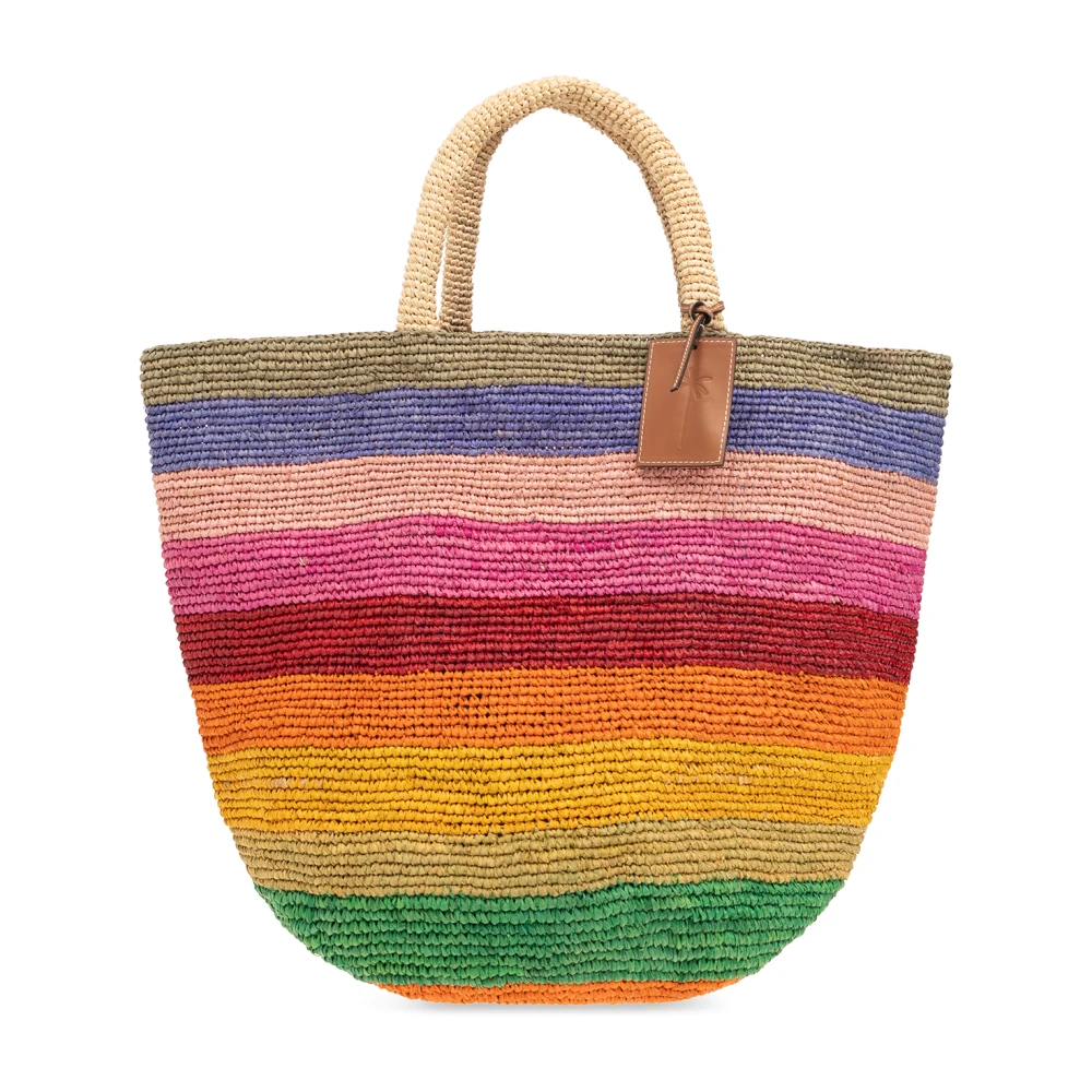 Manebí Sommar vävd shopper väska Multicolor, Dam