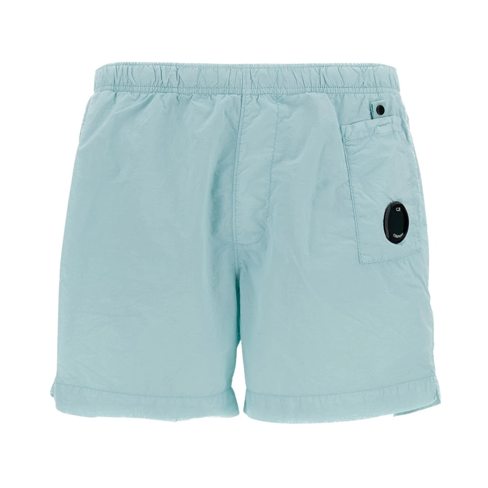 C.p. Company Men's Blue Swim Shorts - Beachwear - S - Swimwear