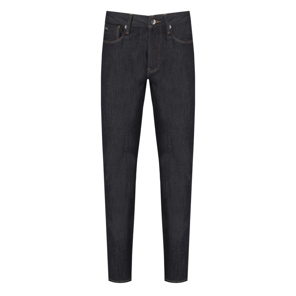 Emporio Armani Mörkblå Slim Fit Jeans Blue, Herr