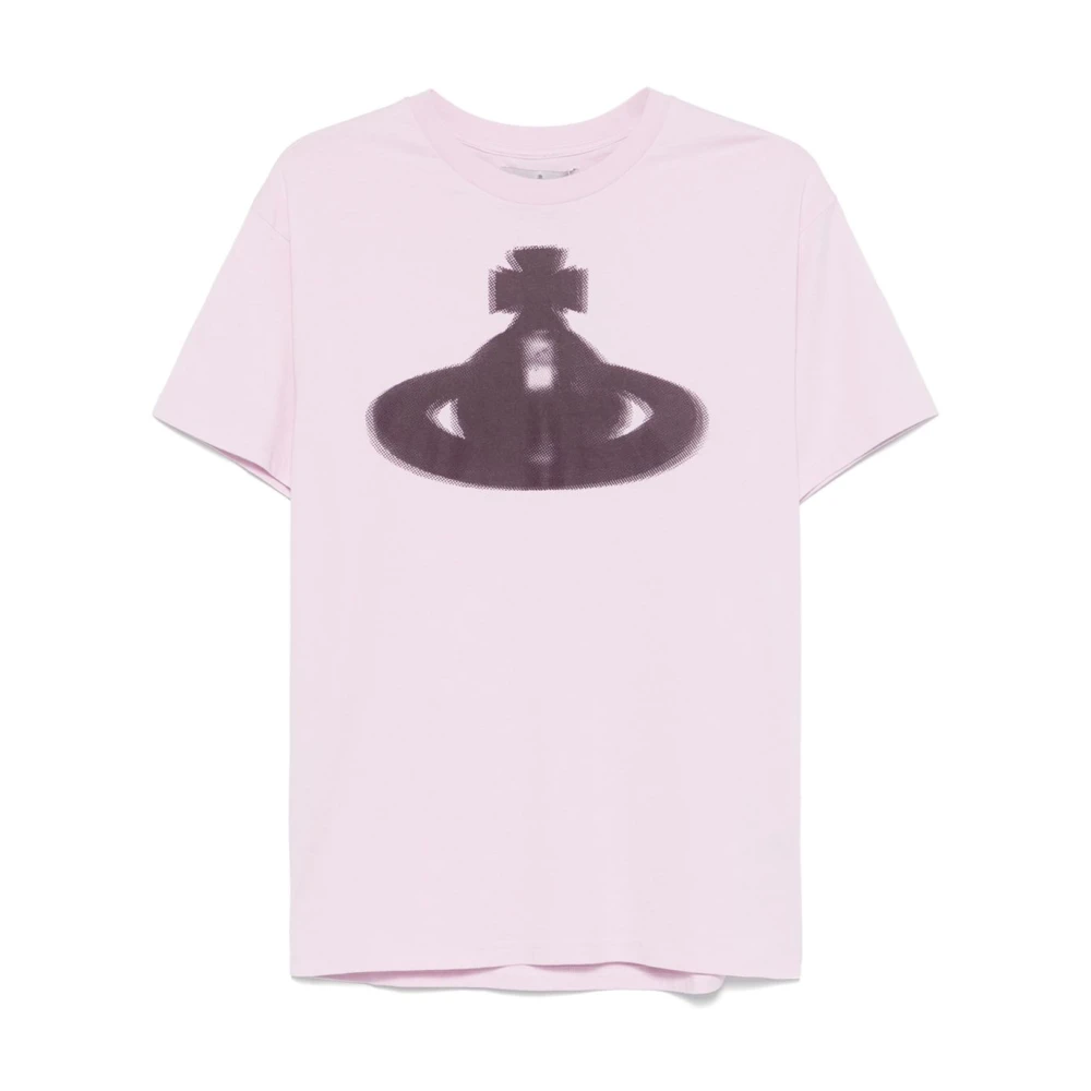 Vivienne Westwood Roze Spray-Paint Effect T-shirts en Polos Pink Heren