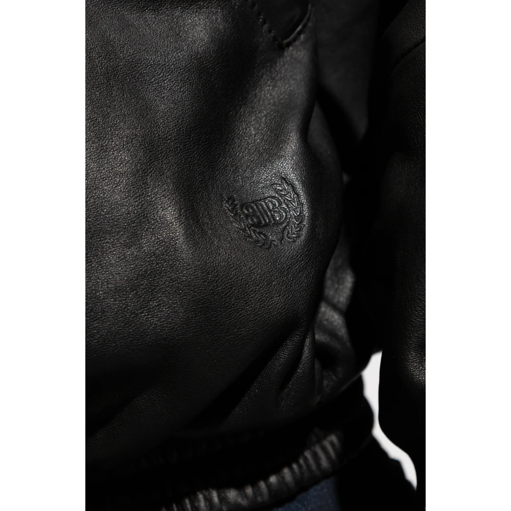 Balenciaga Leren jas Black Heren