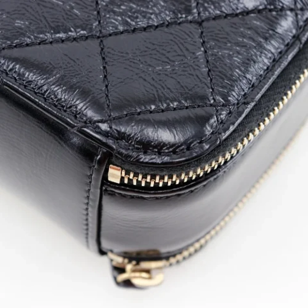 Chanel Vintage Pre-owned Leather handbags Black Dames
