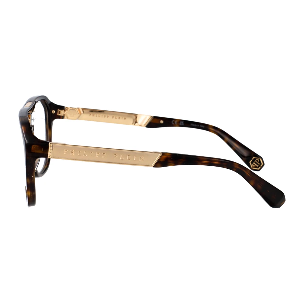 Philipp Plein Militaire Optische Stijl Zonnebril Brown Unisex