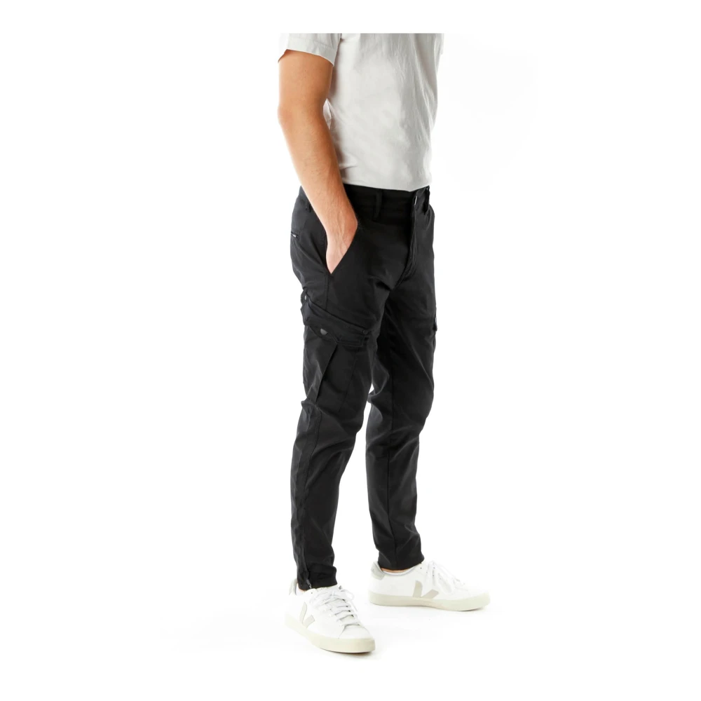 Gabba Cargo Pants met Super-Stretch Stof Black Heren