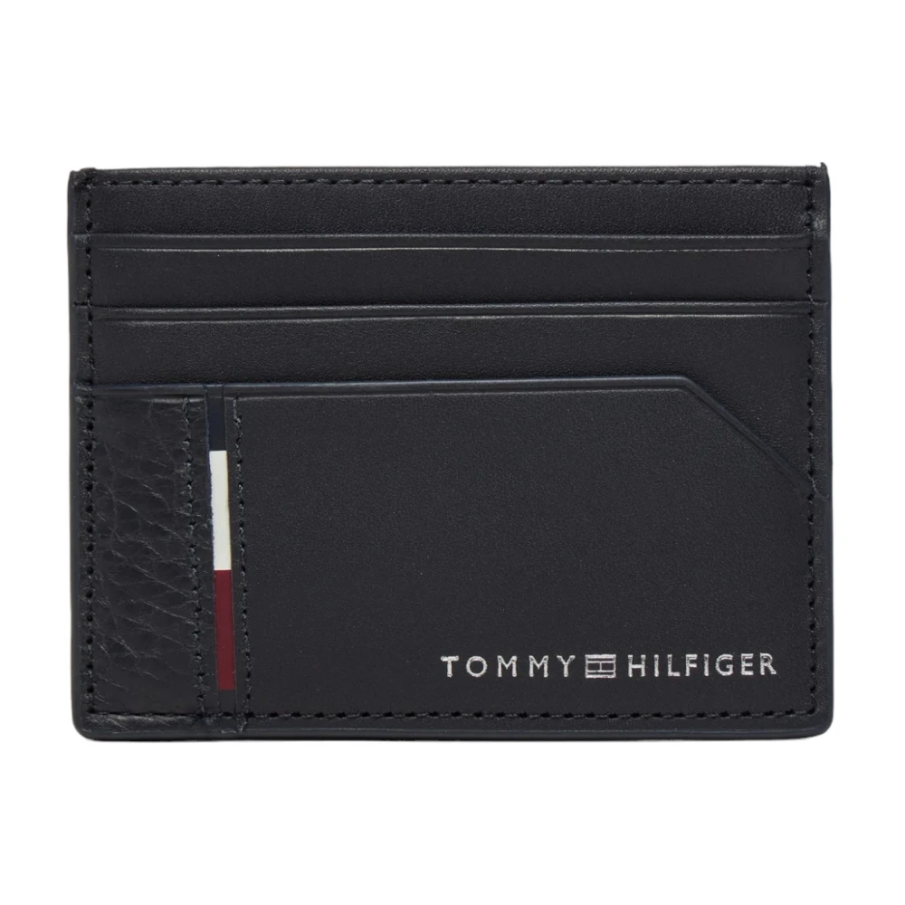 Tommy Hilfiger Casual Leren Kaarthouder Herfst Winter Collectie Blue Heren