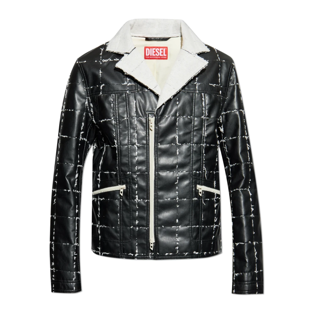 Diesel Uomo Nero Giacche, L, New,