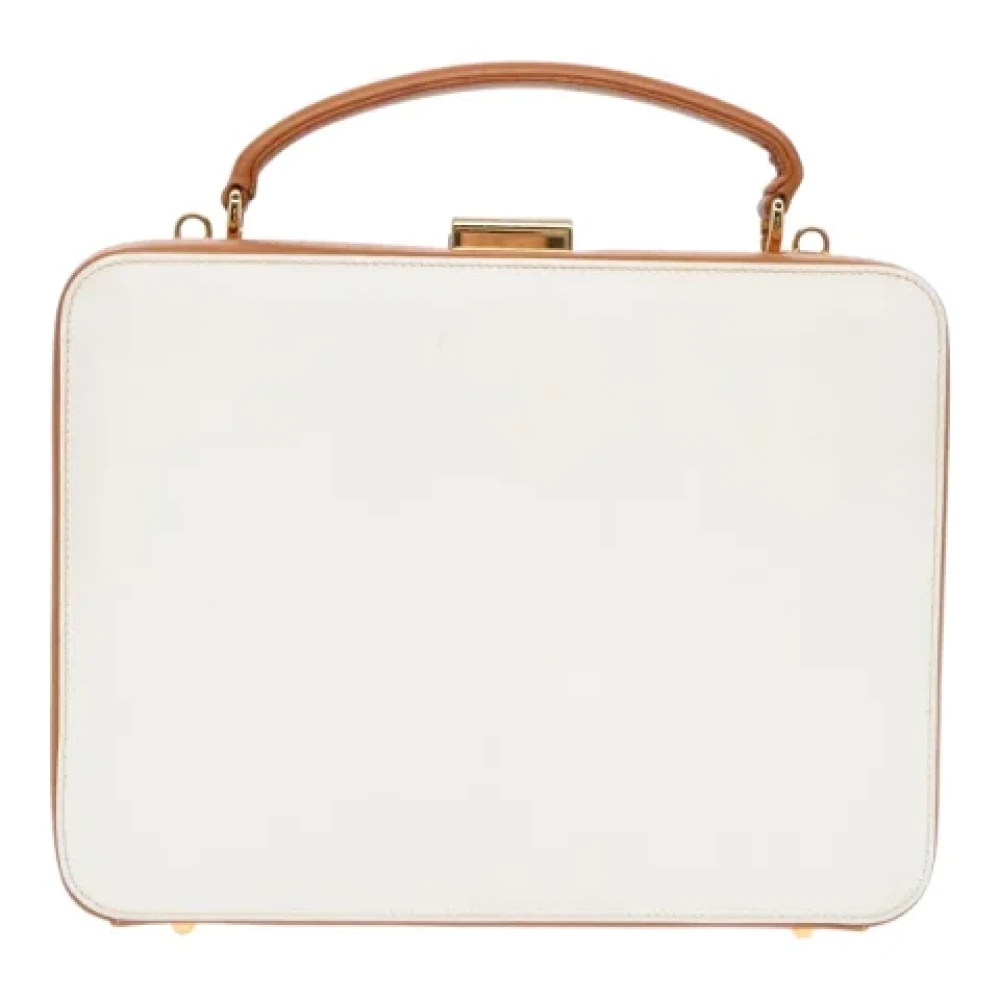 Gucci Vintage Pre-owned Leather gucci-bags White Dames