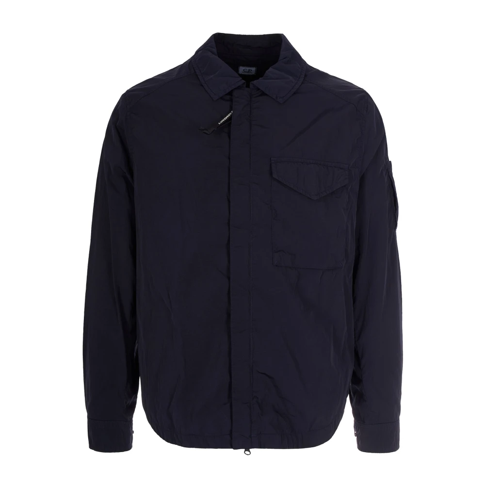 C.p. Company Men's Blue Giubbino Overshirt