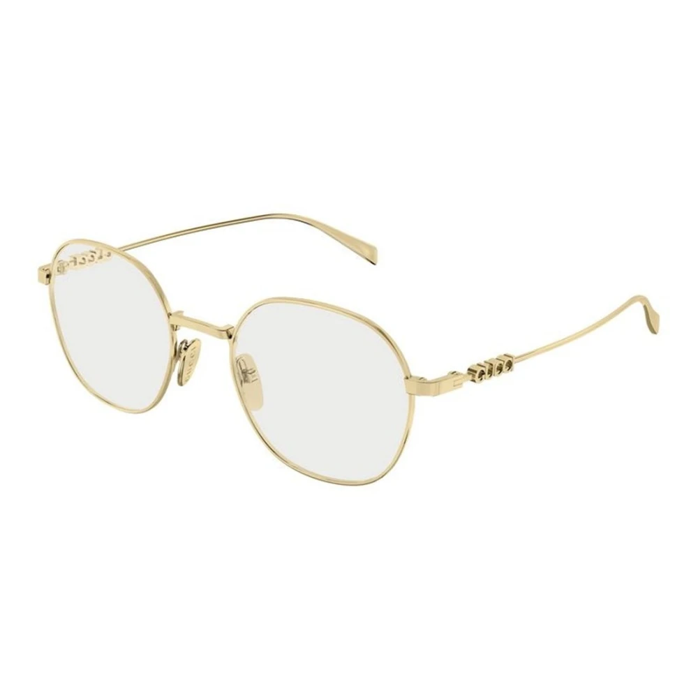 Gucci Women's Yellow Glasses, 51 Mm, Round Optical Frame