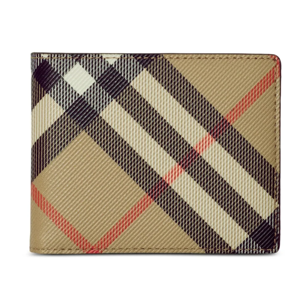 Burberry - Beige Check Bi-Fold Geldbörse - Accessories - Herren - Beige - One Size - Bild 3