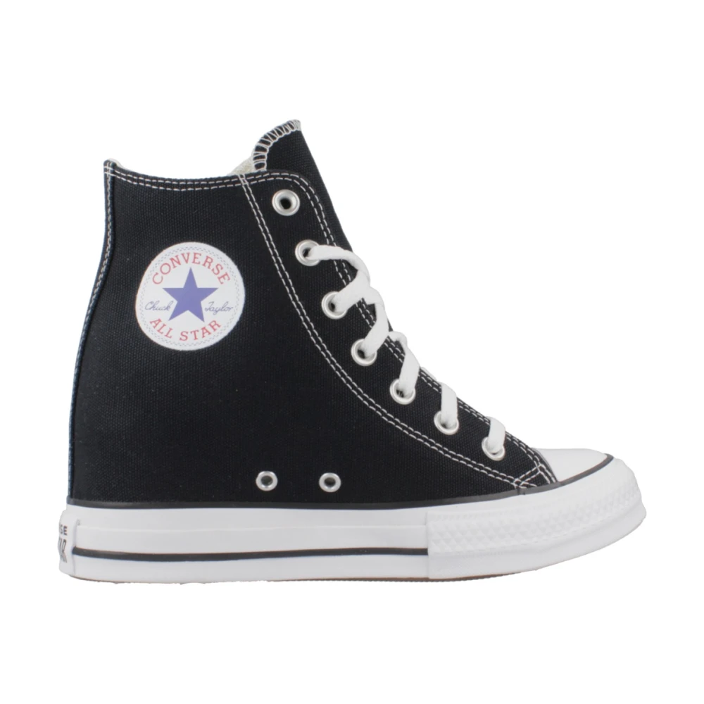 Converse Women's Black Sneakers, 4 1/2 Uk, Wedge High Top Trainers