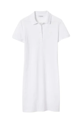 Vit Polo Klänning Elegant Stil