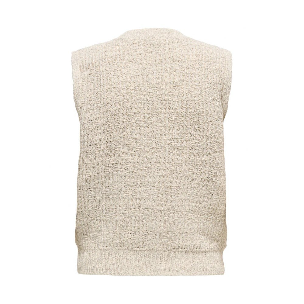 Only Celeste Gebreid Vest Beige Dames