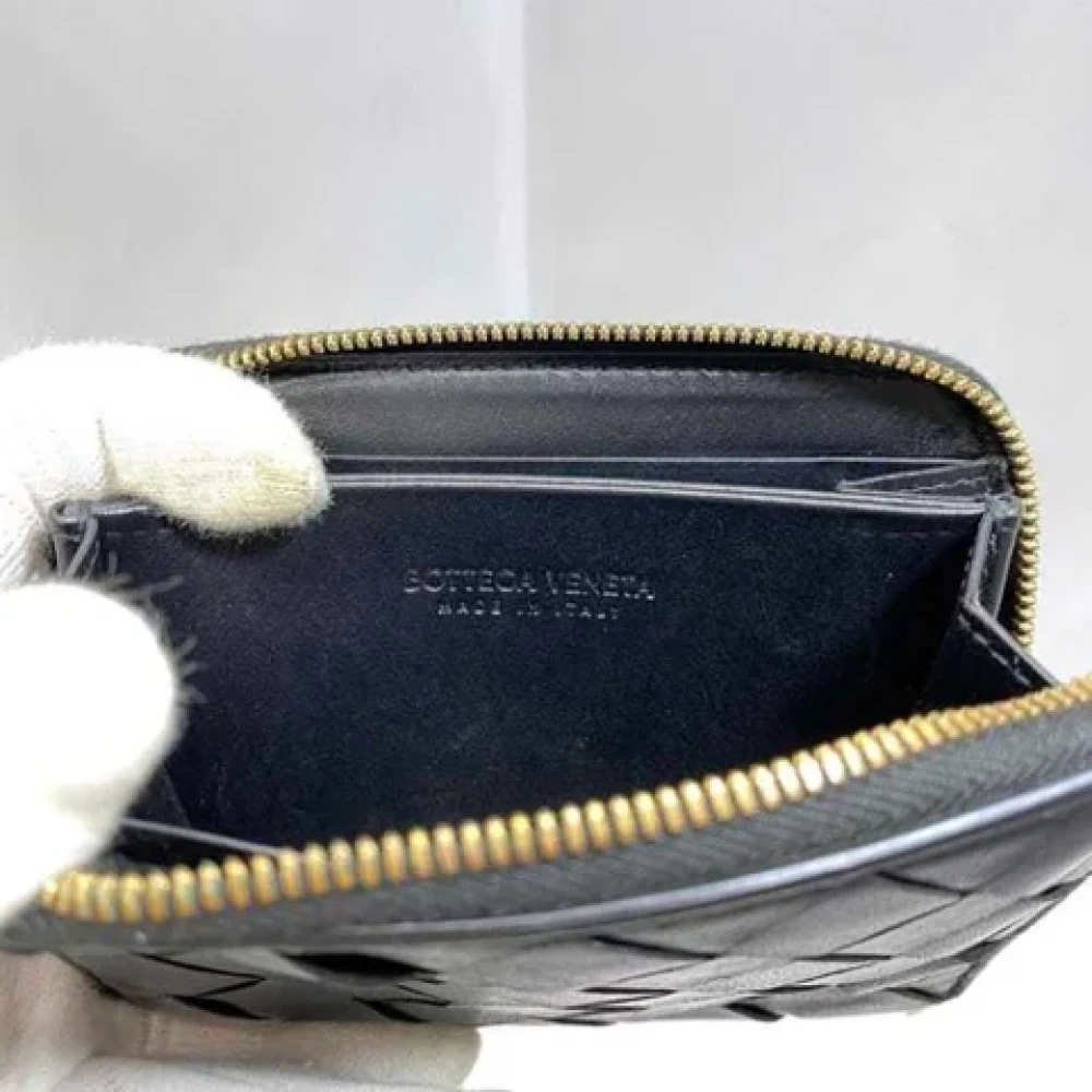 Bottega Veneta Vintage Pre-owned Leather wallets Black Dames