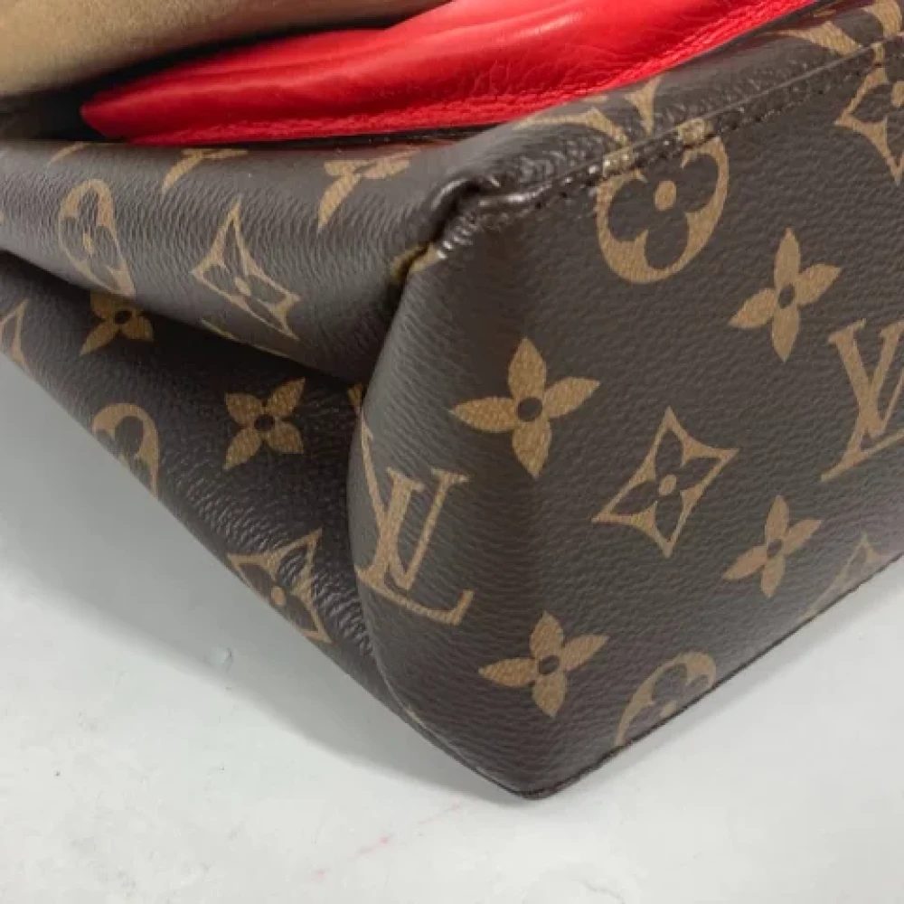 Louis Vuitton Vintage Pre-owned Cotton louis-vuitton-bags Red Dames