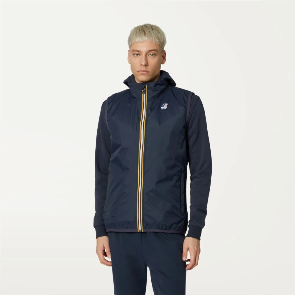 K-way Le Vrai 3 Rouland Warn Gilet Blue Heren
