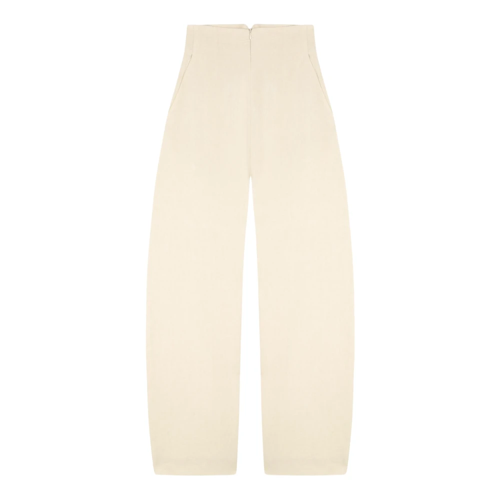 Cortana Donna Beige - Pantaloni Tapered A Vita Alta - Trousers - L