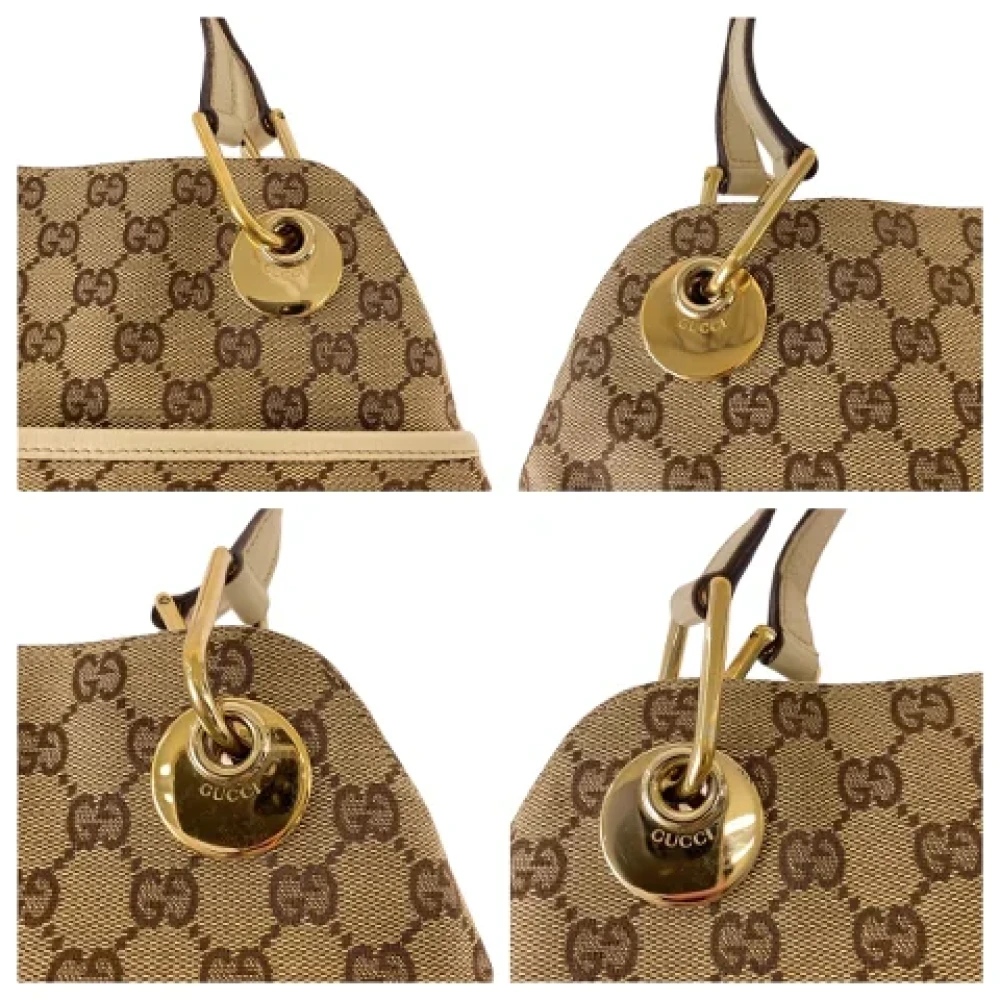 Gucci Vintage Pre-owned Canvas totes Beige Dames