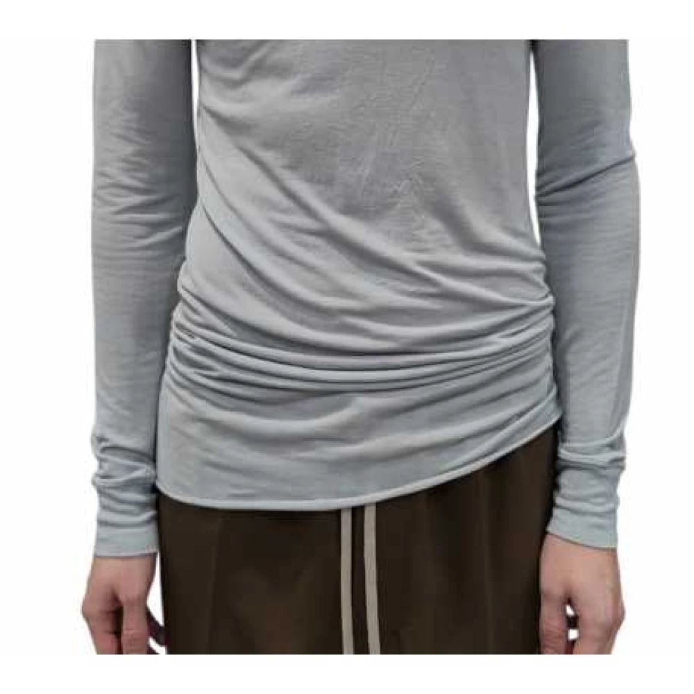 Rick Owens Double Layer T-shirt met Lange Mouwen Gray Heren