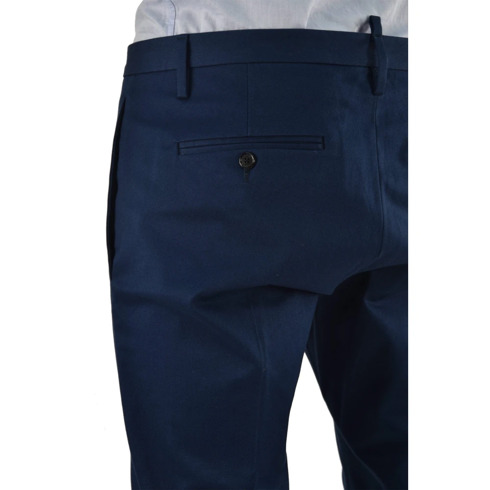 Dsquared2 Blauwe Katoenmix Chino`s voor Heren Blue Heren