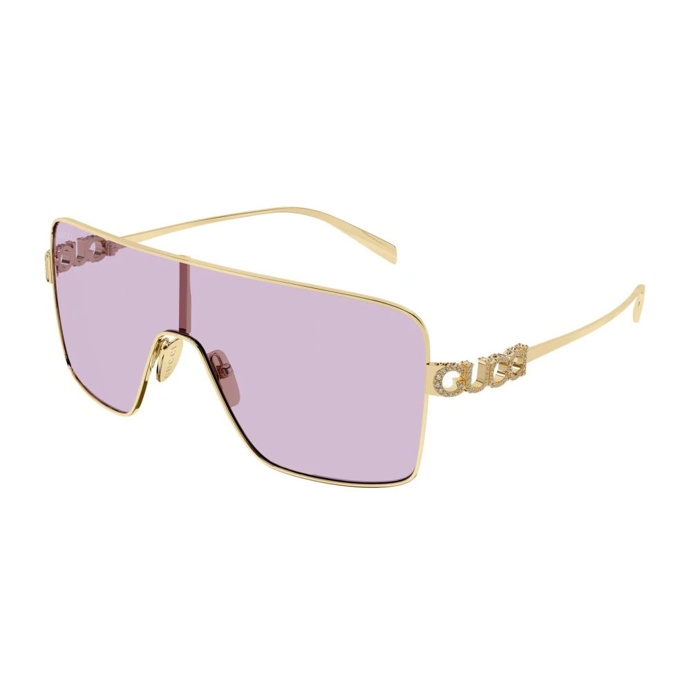 Gucci Women's Yellow Shield Sunglasses - Sunglasses - One Size - Accessories