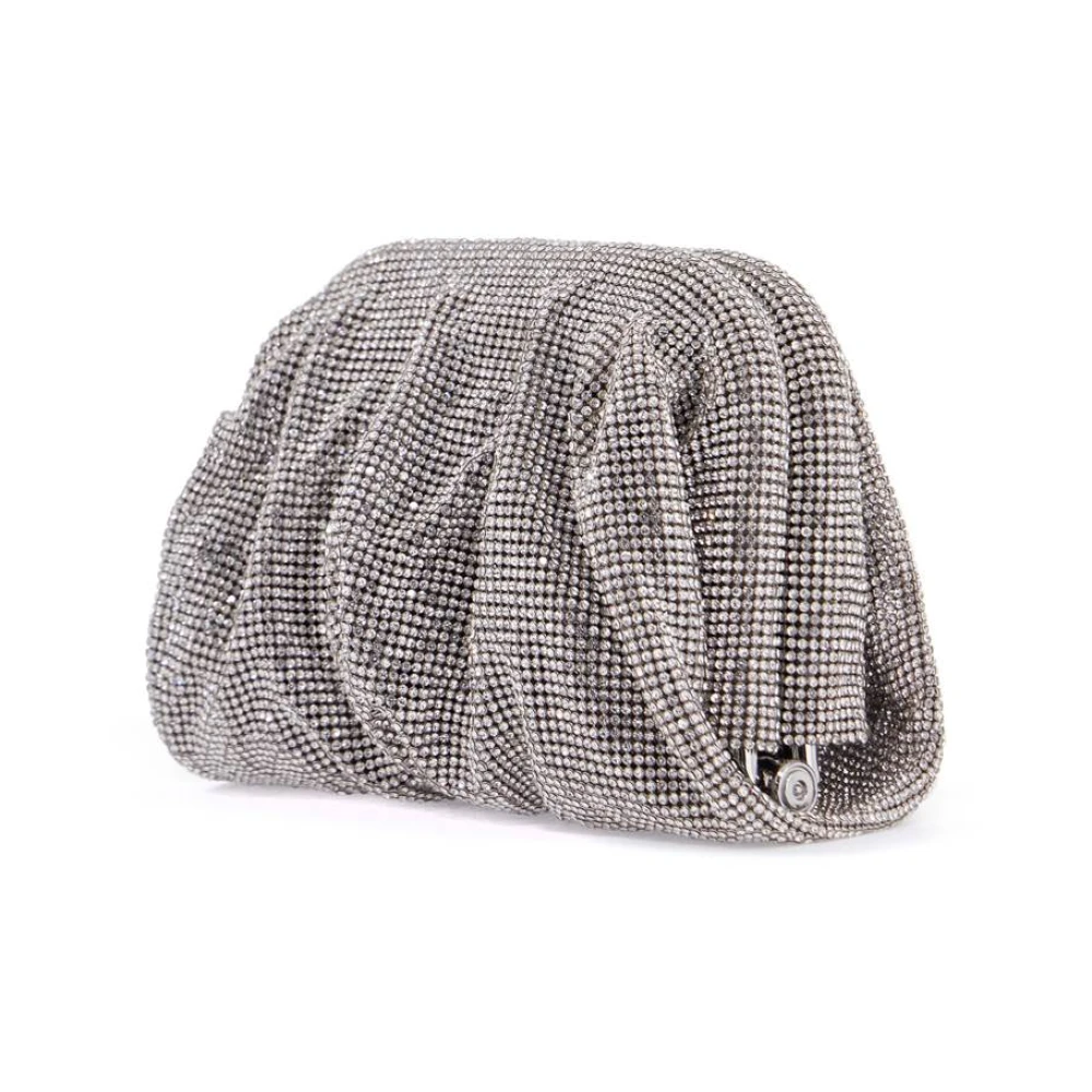 Benedetta Bruzziches Rhinestone Net Avondtas Gray Dames