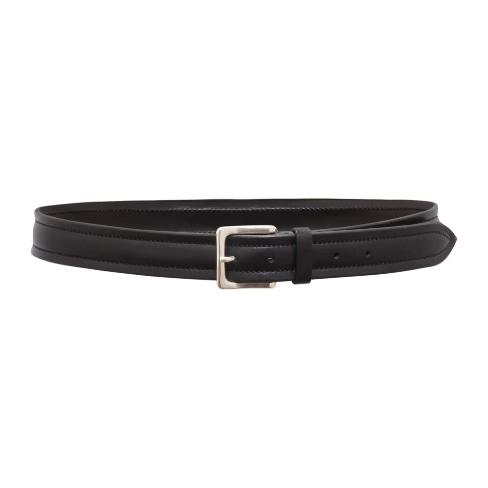 Orciani Men's Black Bull Soft Belt - Belts - 90 Cm - Accessories
