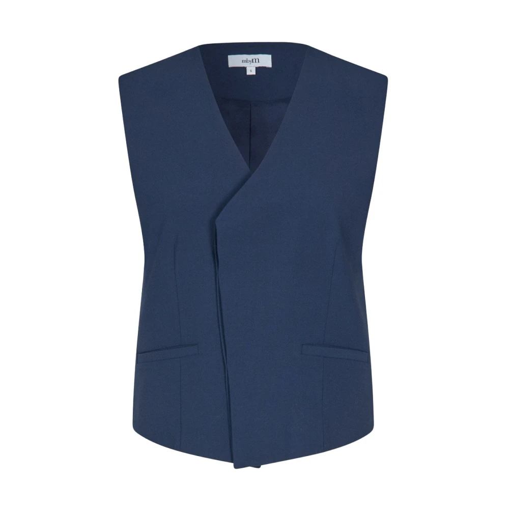 MbyM Navy Blue Hettie Vest Blue Dames