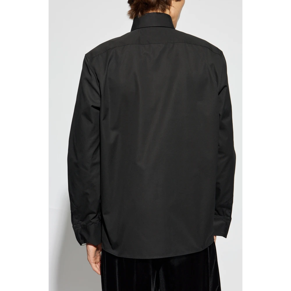 Saint Laurent Katoenen Overhemd Black Heren