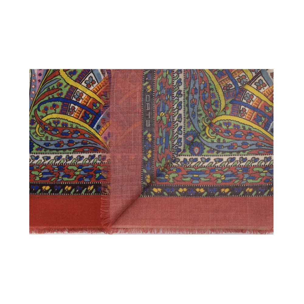 ETRO Gedrukte Sjaal van Kasjmier Zijde Mix Multicolor Dames