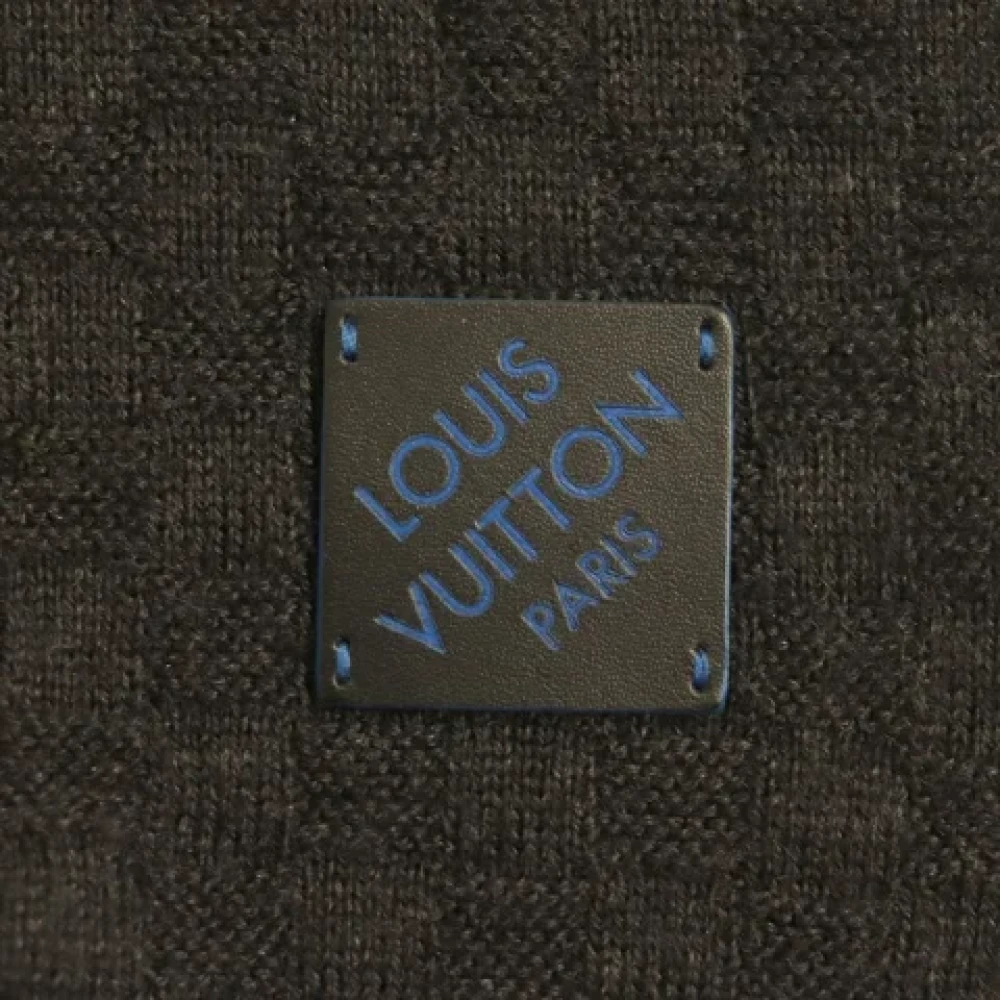 Louis Vuitton Vintage Pre-owned Silk scarves Gray Heren