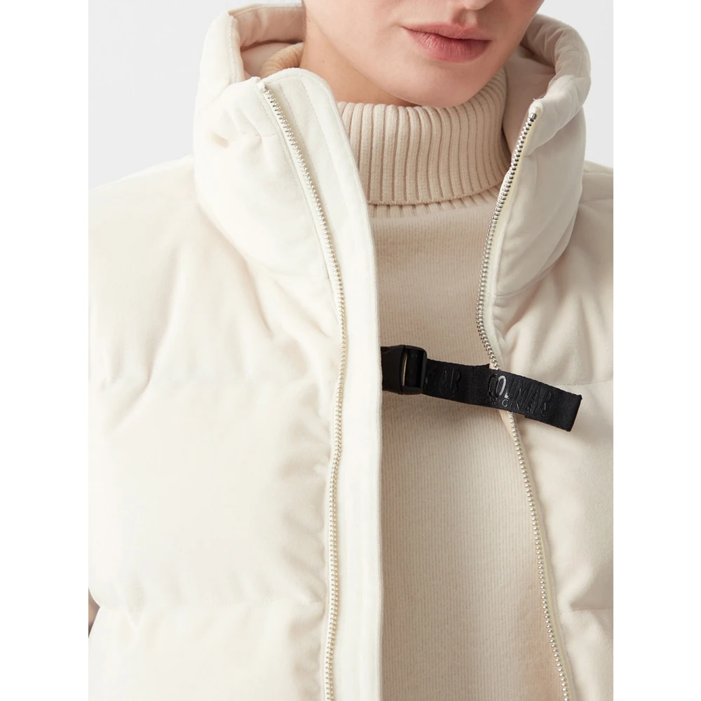 Colmar Winterfluwelen Pufferjas White Dames