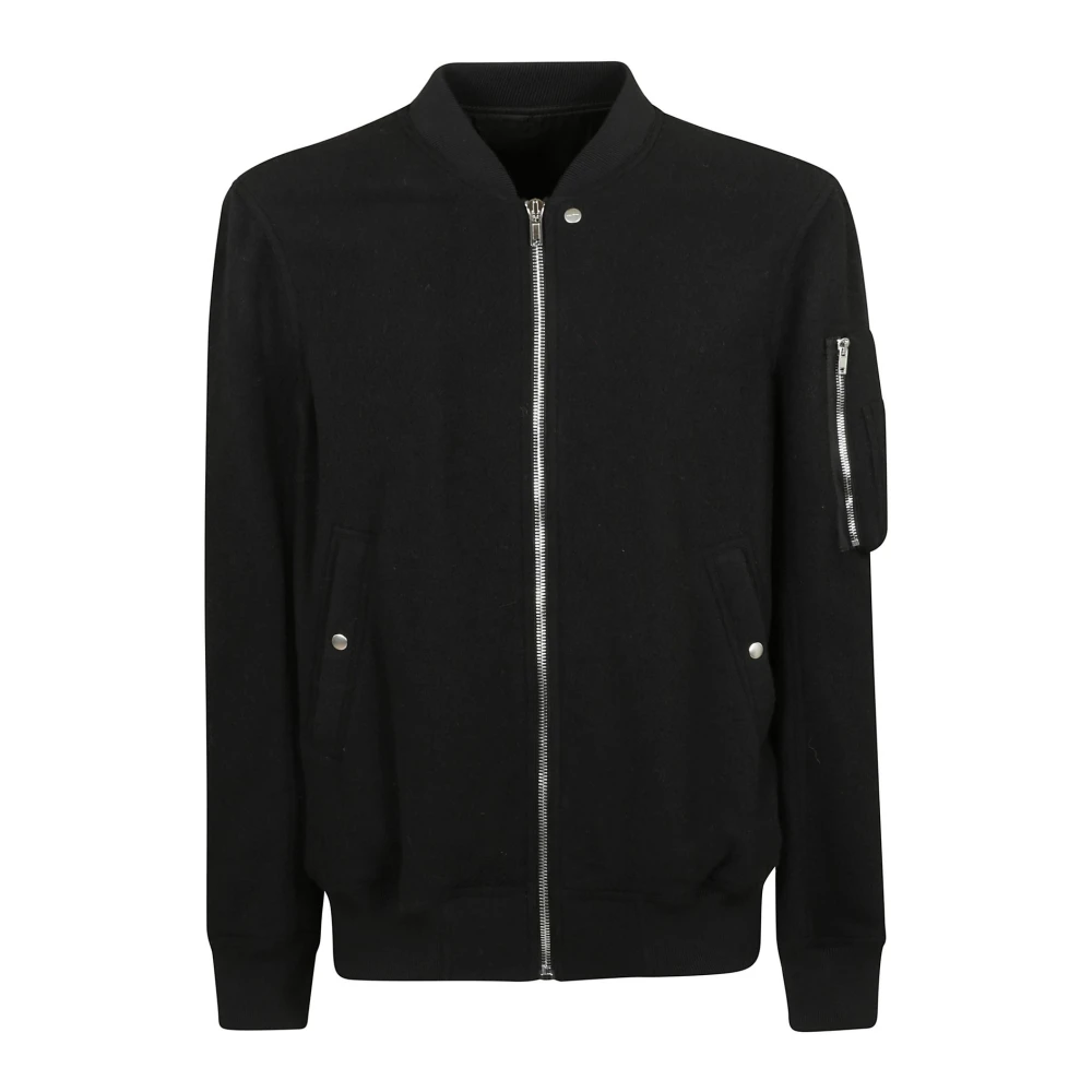 Rick Owens Tijdloze Classic Flight Jas Black Heren